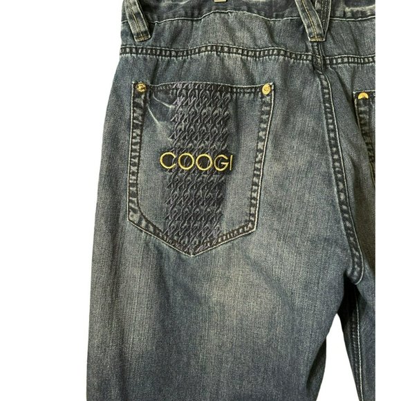 Coggi Australian Men's Embellished Denim Jeans 40 x 34 Medium Wash Applique - Picture 6 of 8